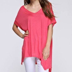 Candy Rose Pink Handkerchief Top